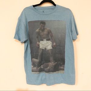 Mohammed Ali light Heather Blue tee